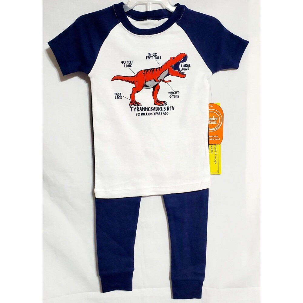 Wonder Nation T Rex Sleepwear 2pc. Set Size 3T New